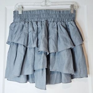 Piamita Tiered Ruffle Mini Skirt